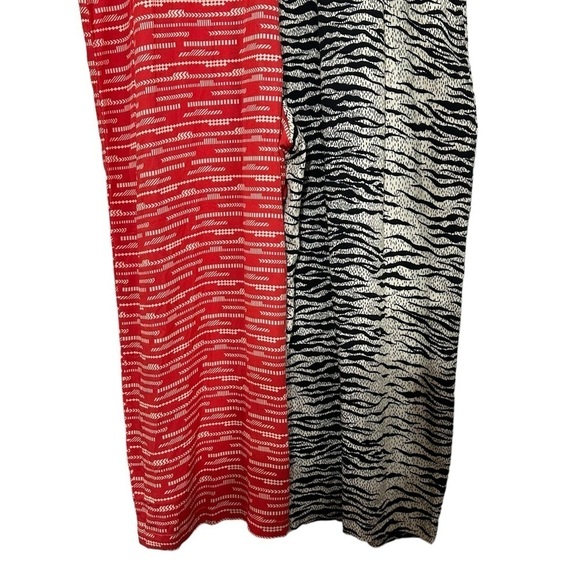 NWOT Anthropologie Black Red Tan Corey Lynn Carter  Zebra Contrast Jumpsuit - Picture 9 of 12